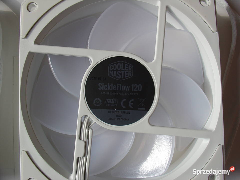 COOLER MASTER WENTYLATOR RADIATORA BIAŁY 120 MM Pozostałe Łódź