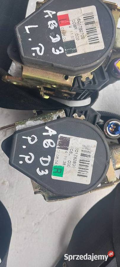 Pasy bezpieczeństwa przód tył AUDI A8 D3
