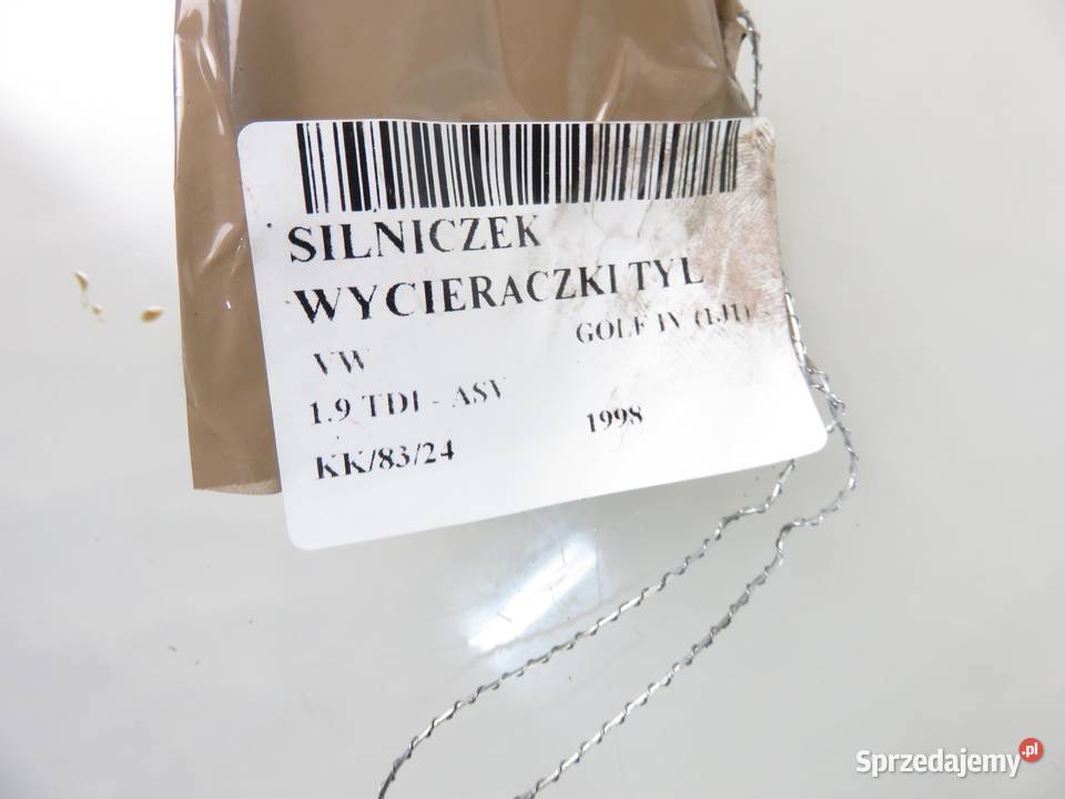SILNICZEK WYCIERACZKI TYŁ VW GOLF IV 0390201557 małopolskie sprzedam