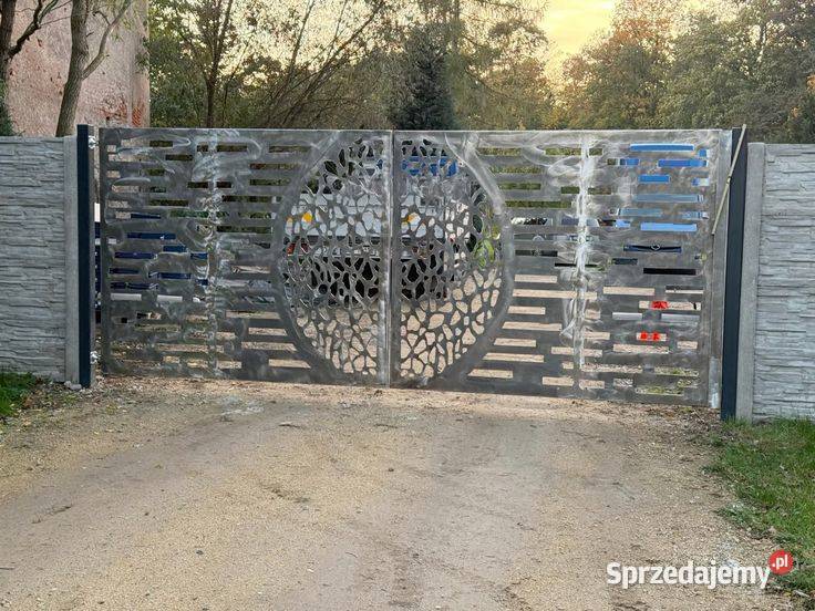 Brama przesuwna wjazdowa CORTEN 4m rdzaBlacha z wielkopolskie Poznań