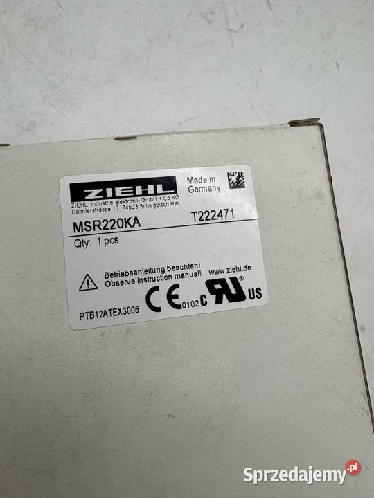 ZiehlAbegg MSR220KA T222471 Przekaźnik mazowieckie