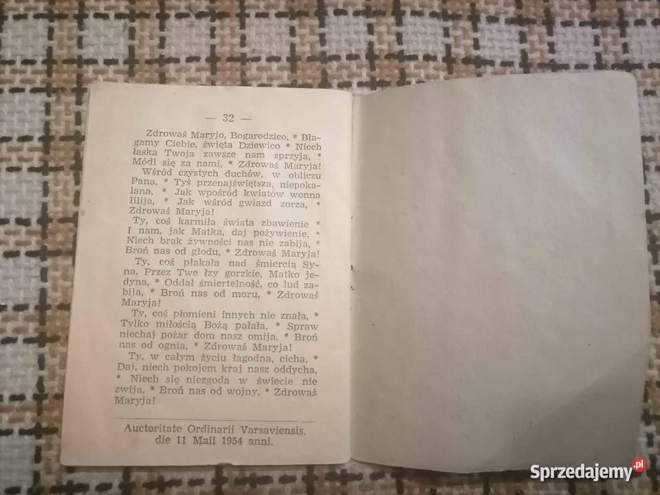 Sposób Odmawiania Różańca Świętego 1954 Wałbrzych sprzedam