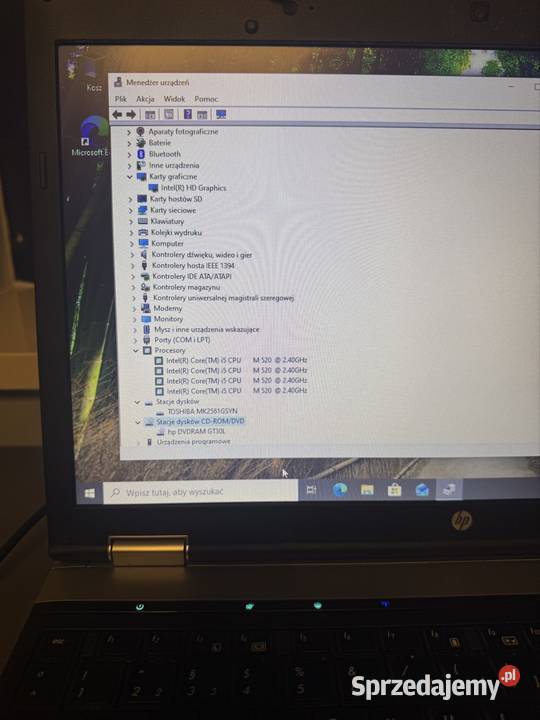 Hp probook 6540b i5 4gb 250hdd 156 mat RS232 Modem GSM  Żory sprzedam