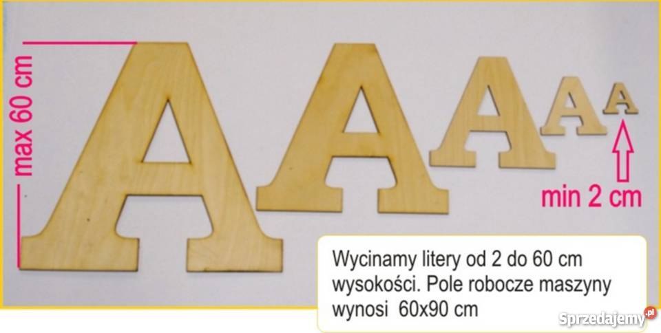 litery ze sklejki inny kolor Wisła Mała sprzedam