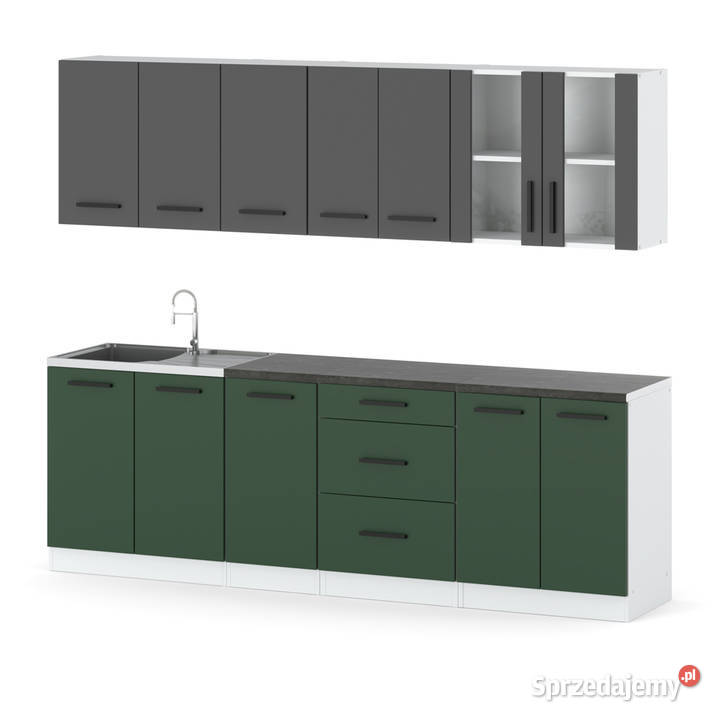 Kuchnia Duża 26m Nowoczesna Z Blatem Duża Biały 260cm Elbląg