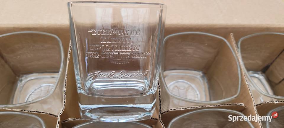 Zestaw kolekcjonerskich szklanek Jack Daniels Zastawa stołowa Serock