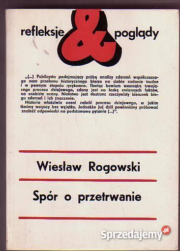 5350 SPÓR O PRZETRWANIE WIESŁAW ROGOWSKI literatura piękna - proza polska Czyrna sprzedam