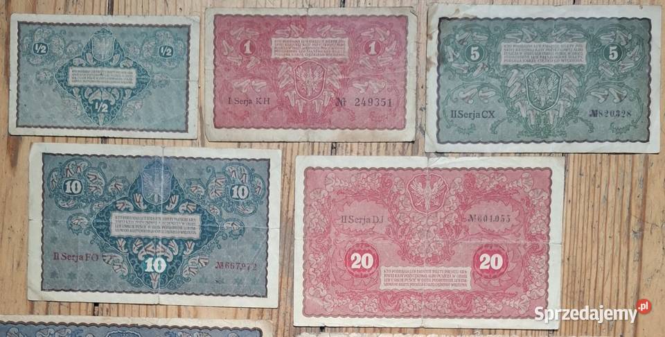 Zestaw Banknotów Stara Polska Marki Polskie Gliwice sprzedam