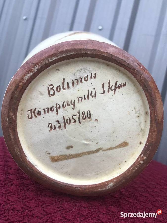 Wazon Bolimów sygnowany łódzkie Łowicz