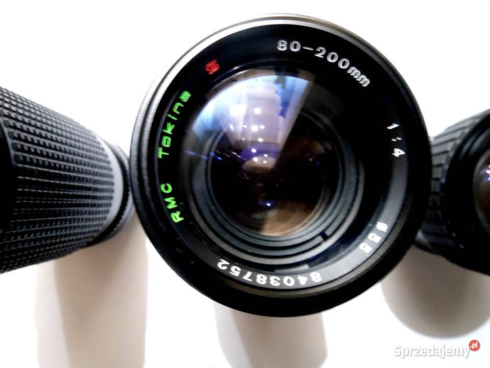 Trzy japońskie teleobiektywy Bartoszyce