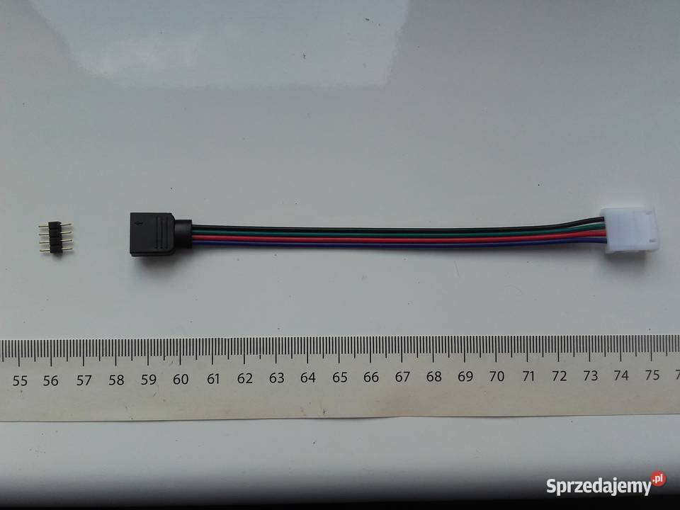 Złączka do taśm LED RGB z kablem łącznik 4pin wielokolorowy Bydgoszcz