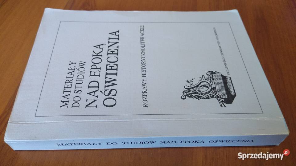Materiały do studiów epoką Oświecenia Kadulska Gdańsk