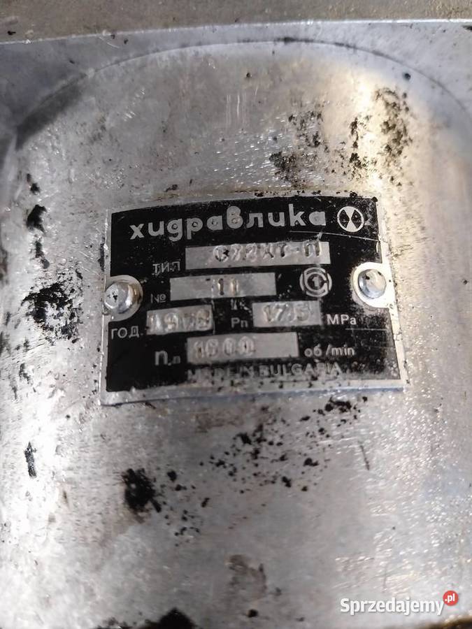 Pompa hydrauliczna Cyklop bułgarska z przystawką Nowe Skalmierzyce