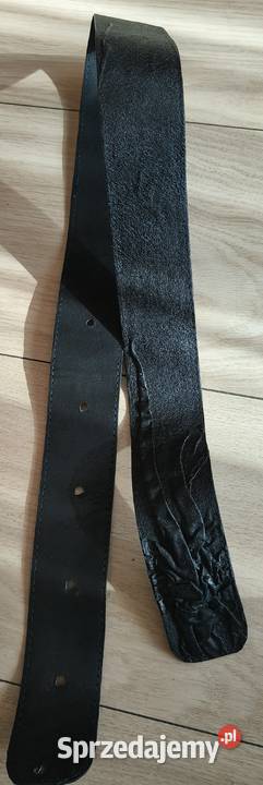 Pasek czarny skórzany pomorskie Gdańsk