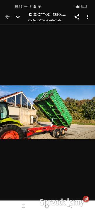 Przyczepa Warfama 10 ton sprowadzona pomorskie