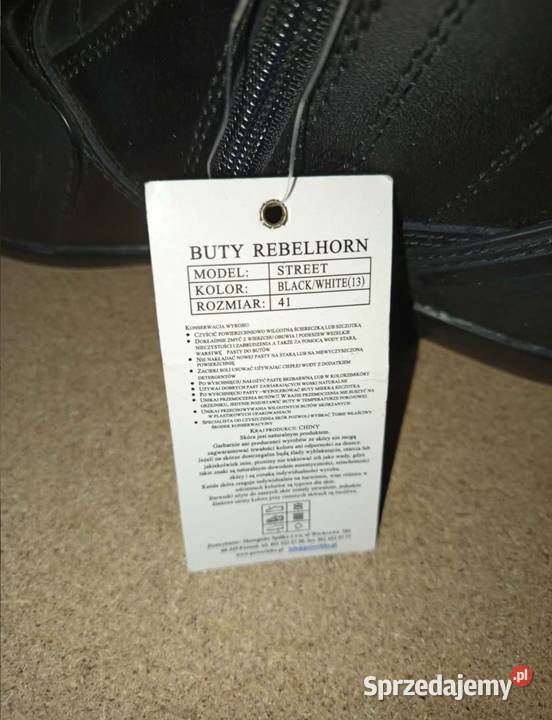 Buty Rebelhorn Street BlackWhite rozmiar 41 Kruszew