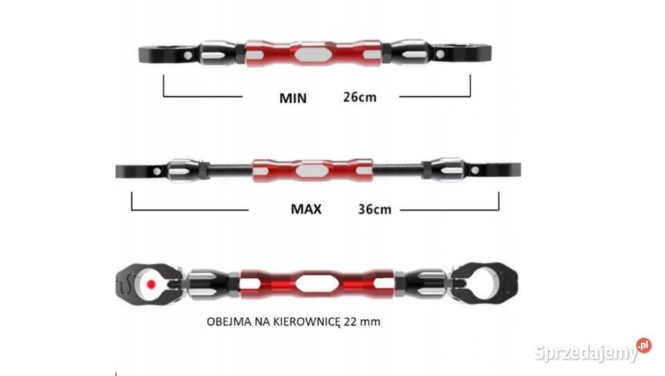 Poprzeczka na kierownicę motocykla 22mm CROSS Mysłowice