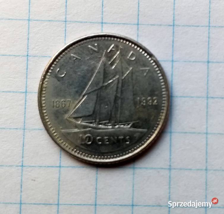 10 CENTÓW 10 CENTS 1992 KANADA Piszczac