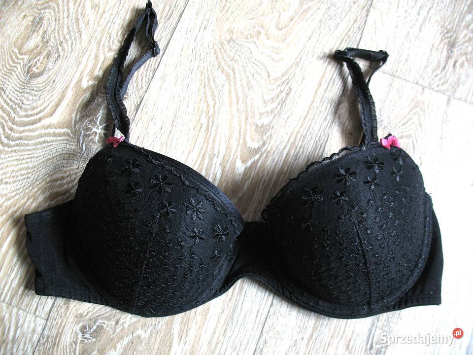 Biustonosz pushup 36 B czarny