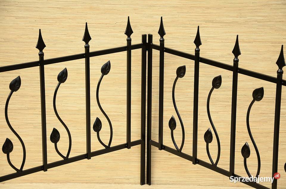 Płotek metalowy ogrodowy palisada do ogrodu 100