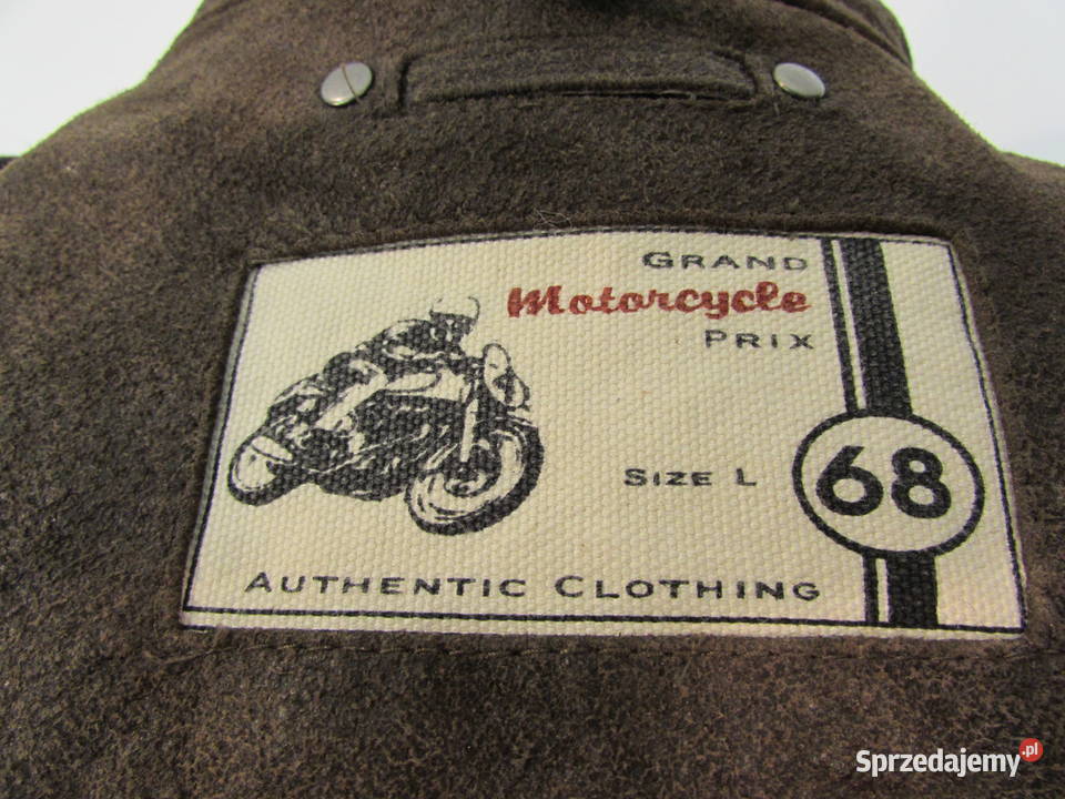 KURTKA SKÓRZANA MĘSKA ZAMSZOWA F GRANT mazowieckie Biała