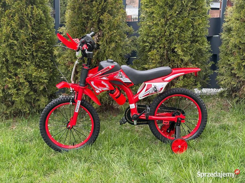 449 Rower 16 cross czerwony Zabrze