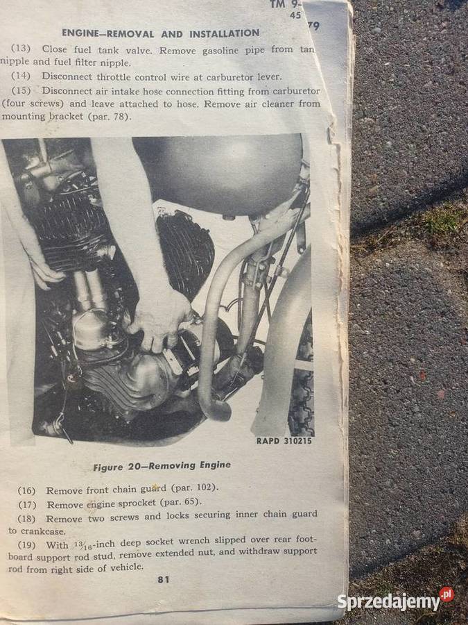 Harley WLA 42 Instrukcja kujawsko-pomorskie Bydgoszcz