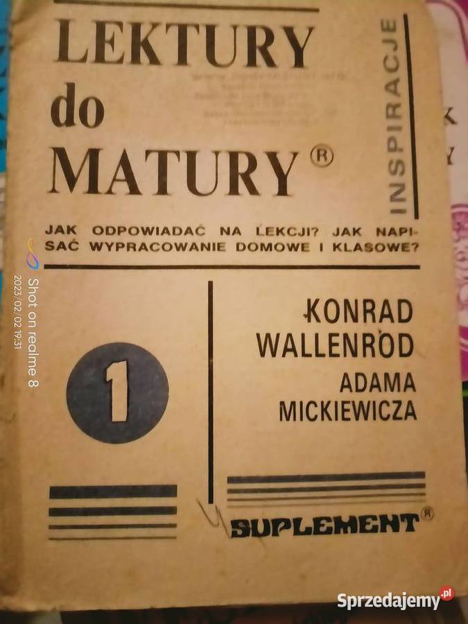 Konrad Wallenrod romantyzm analizy lektury Rok wydania 1996 mazowieckie sprzedam