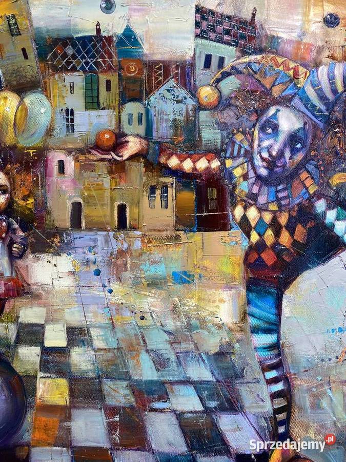 Pitsko Giennadij Cyrk przyjechał 80x70 obraz pomorskie Rumia