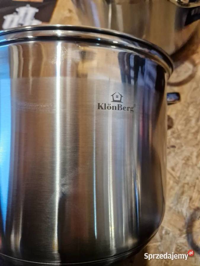 Garnki stalowe KLONBERG 2532 INDUKCJA ZESTAW 8EL sprzedam
