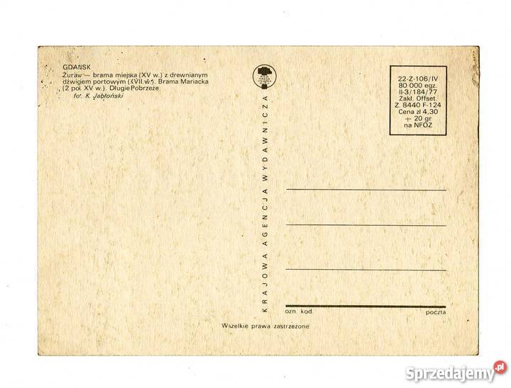 GDAŃSK ŻURAW POCZTÓWKA WIELOWIDOKOWA świętokrzyskie Krynki