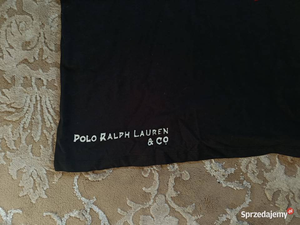 Tshirt bawełniany Polo Ralph Lauren czarny czarny Białystok