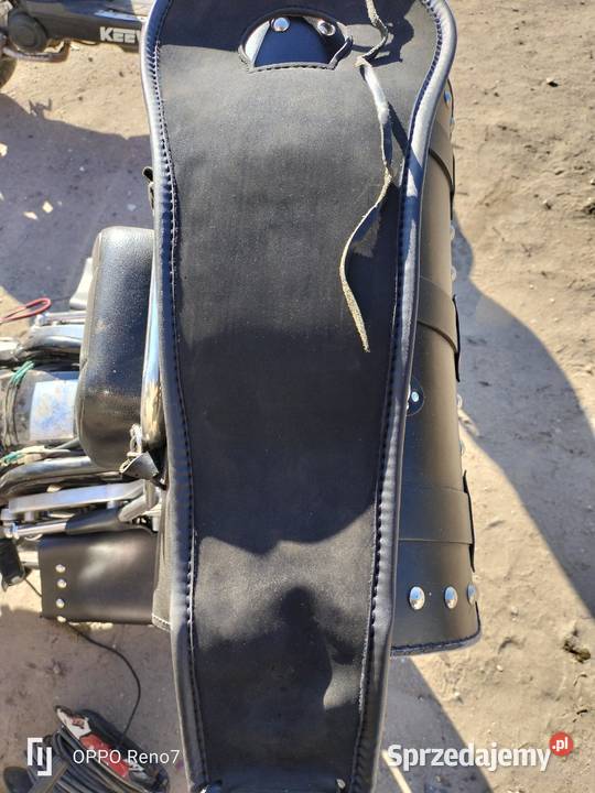 Kawasaki WN 750 skórzany pas na bak krawat