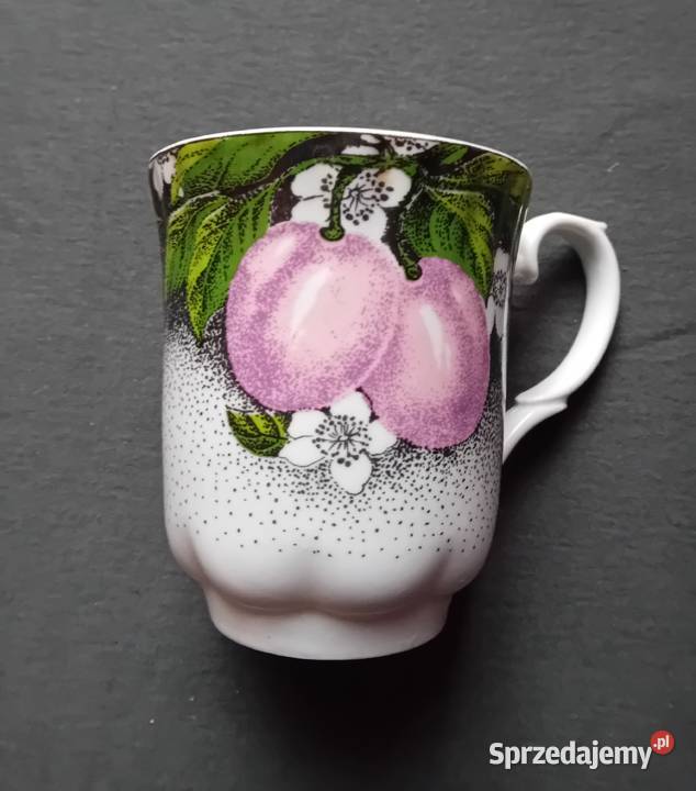 Kubek Chodzież fason Iwona dekor Śliwki wielkopolskie sprzedam