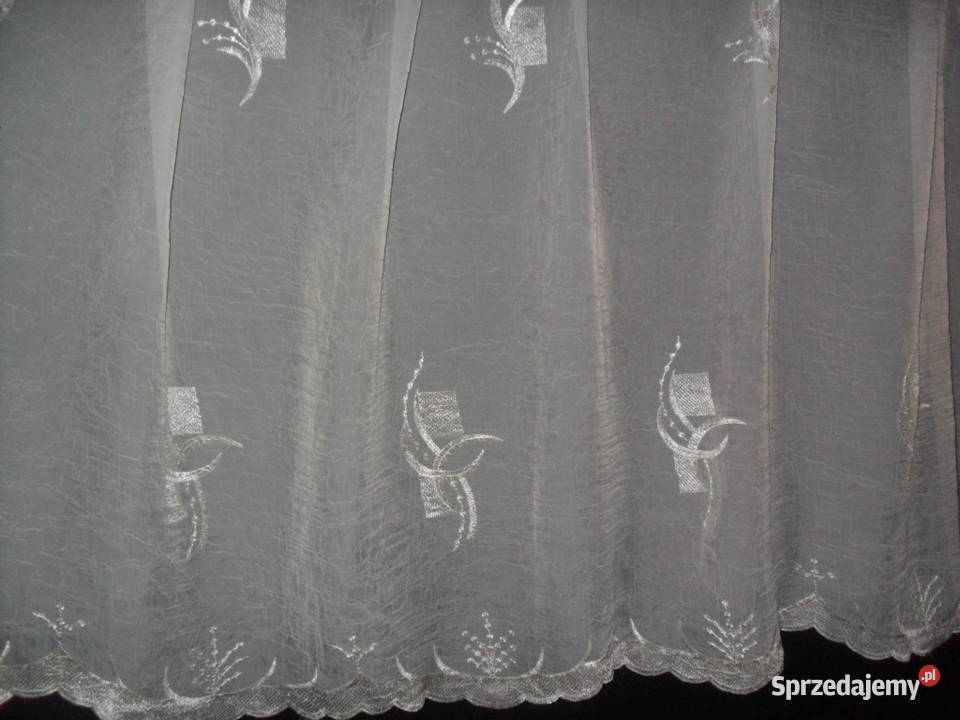 firana gotowa woal krem haft 260 x 210 woal Wrocław