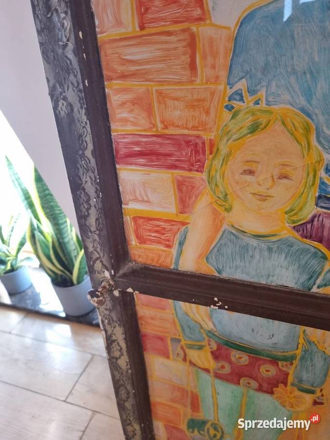 Obraz na starym oknie mazowieckie