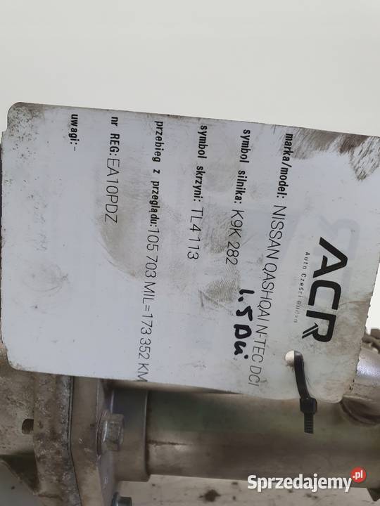 Nissan Qashqai 15 DCI CHŁODNICA SPALIN EGR Chełm