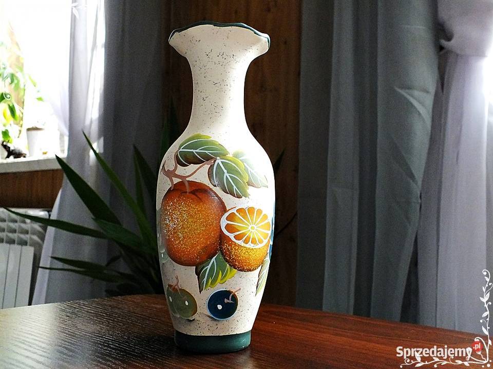 Stary wazon ręcznie malowany Owoce Włochy lata Żary