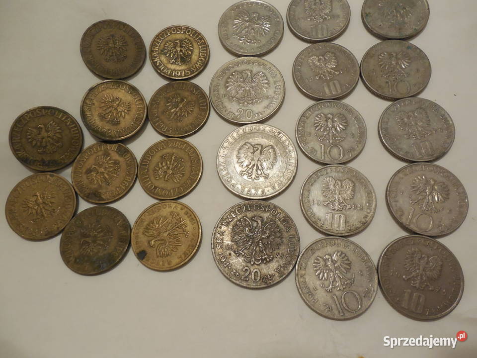 13 bez znaku mennicy PRL Stare monety 20 10 5 1 Krotoszyn