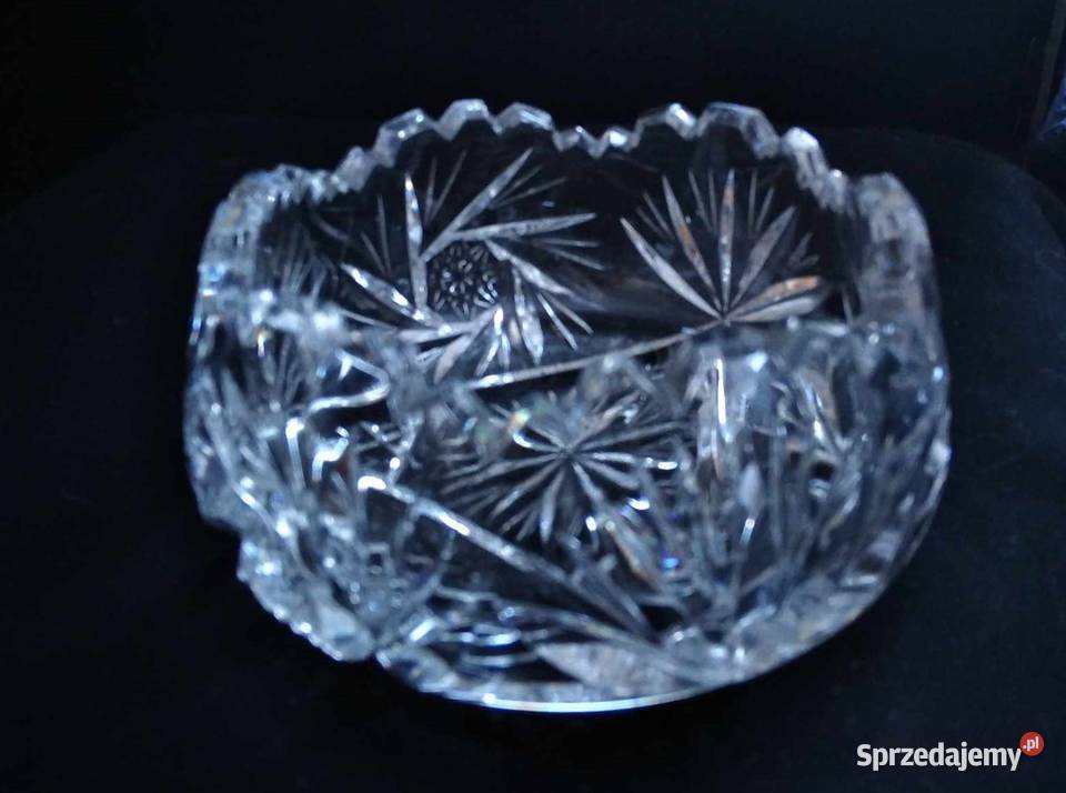 kryształowa cukiernica salaterka misa