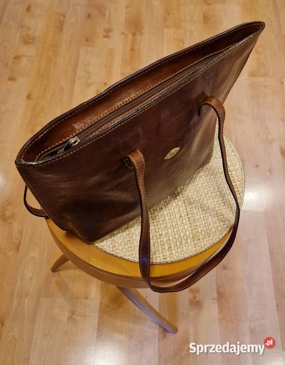 TOREBKA marki THE BRIDGE z naturalnej skóry 10cm Torby i torebki