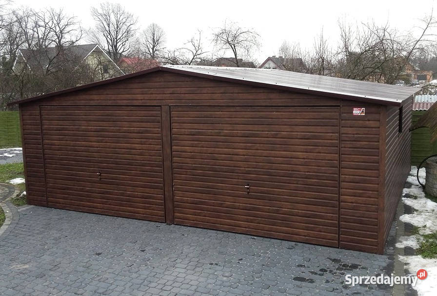 Garaż Blaszany Drewnopodobny 4x5 Garaże Blaszane Czechowice-Dziedzice