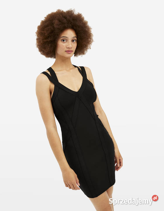 Czarna dopasowana sukienka xs 34 Tally Weijl Toruń