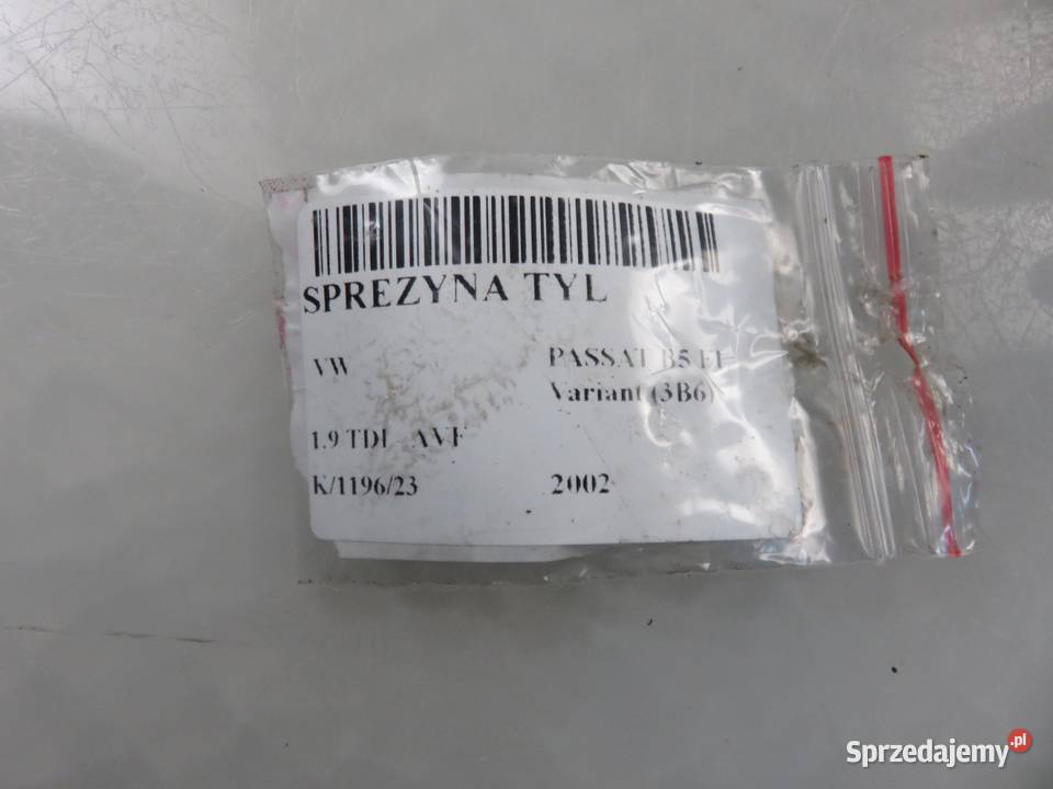 2x SPRĘŻYNA TYŁ VW PASSAT B5 Variant 19 TDI osobowe
