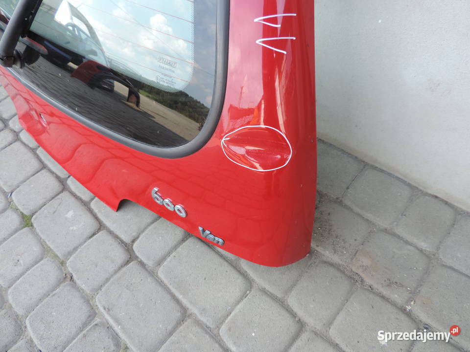 KLAPA BAGAŻNIKA Fiat Seicento van lakier 111A Rok produkcji 2007 Nowy Sącz