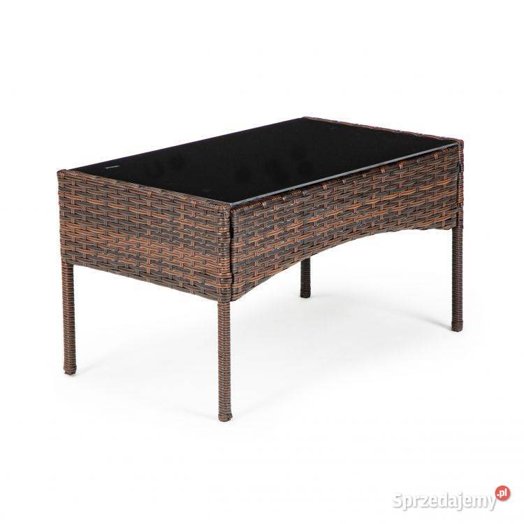 Meble ogrodowe zestaw stół 2x fotel ławka ratan Bielsk Podlaski