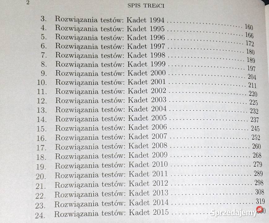 Kangur matematyczny 19922015 Kadet Chełm