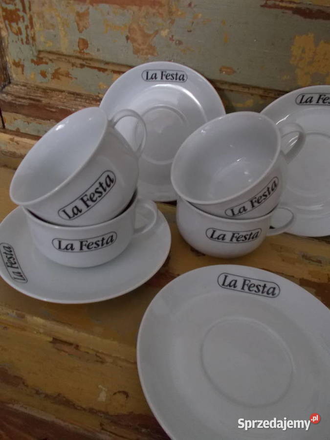 Zestaw Porcelanowych FiliżanekLa FestaLata zachodniopomorskie Szczecin