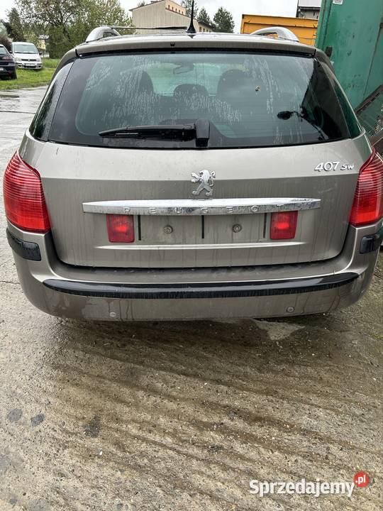 Klapa zderzak Pec tył peugeot 407 SW kolor KDAC małopolskie Kęty