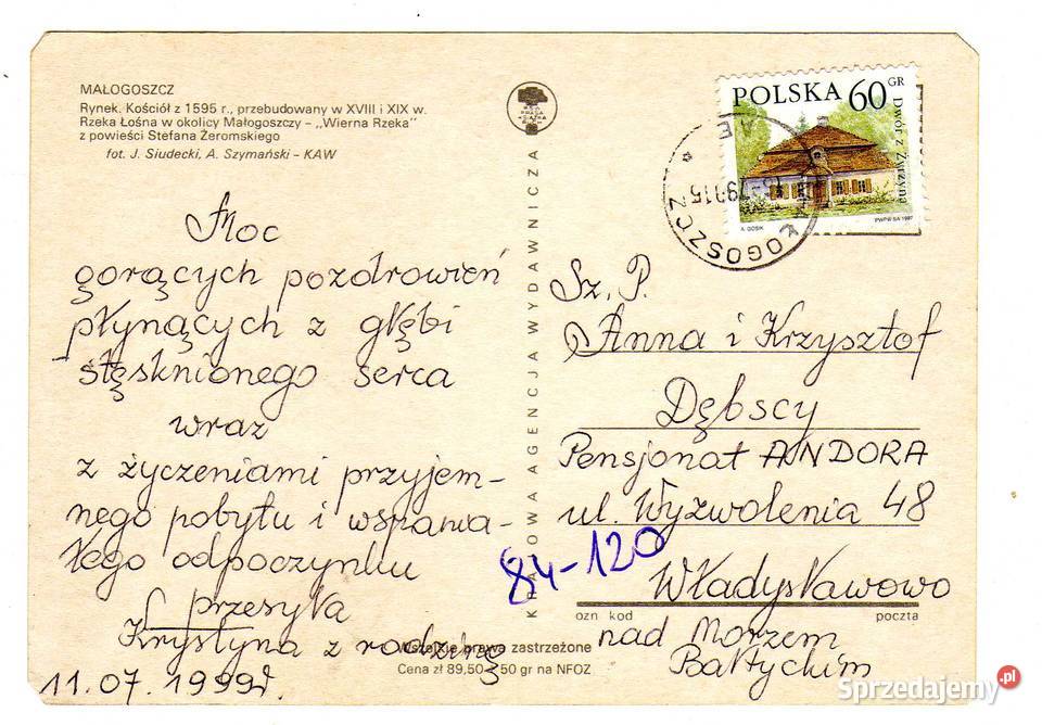 MAŁOGOSZCZ POCZTÓWKA WIELOWIDOKOWA Krynki